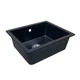 Кухонная мойка Adamant Catalana 530x455x200 Бежевый чёрный 000000960 - изображение 3