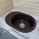 Кухонная мойка Adamant Ovale 610x420x180 mokko 647223 - изображение 3
