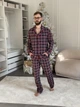 Чоловіча тепла піжама з начосом "Oxford" (сорочка+штани) COSY M Синій (cosy4559120) - зображення 1