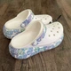 Дитячі кроксі Crocs Kids Crush Clog White/Multi Butterfly (28/29, білий) - зображення 5
