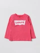 Лонгслив с логотипом Levi's для девочки Розовый 62 см (3 мес) (215 pvu pink) - изображение 2