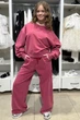 Спортивний костюм LOCOLOCO 158 см Бордовий (2125000897677) - зображення 1