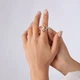 Серебряное кольцо с золотой накладкой и фианитами Праздник 925 Gold 18 размер - изображение 4