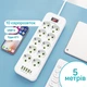 Мережевий фільтр з 4 USB портами та роз'ємом Type-C подовжувач на 10 розеток із заземленням 5 м (RA062) - зображення 2
