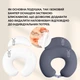 Подушка для кормления - диванчик Sei Design 60х70х16 см поддержка для мамы и младенца, трикотаж т/серая (8-36177*004) - изображение 5
