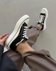 Універсальні кеди в стилі Vans Lilin Жіночі Чорно-білий 41 (26,5 см) (G610 black-white) - зображення 2