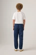 Котонові штани на резинці Levi's для хлопчика Блакитний 110 см (5 лет) (221 pvu blue) - зображення 4
