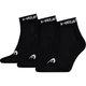 Шкарпетки Head ELEMENTS ALL SPORTS QUARTER 3P чорні (3 пари) 39-42 701229010-001 - зображення 1