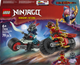 Klocki konstrukcyjne LEGO Ninjago Wyścig motocyklowy Kaia 79 elementów (71838) - obraz 1