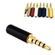 Штекер 3.5 мм TRRS mini-jack 4 pin стерео металлический корпус - изображение 2