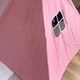 Игровая детская палатка вигвам для комнаты, портативный домик для детей с окошком, большой текстильный тип на деревянном каркасе для игр в помещении Розовый, YGMV-026-Pink - изображение 7