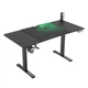 Стіл Ultradesk LEVEL V2 140см Регулювання висоти Чорно-зелений - изображение 3