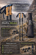 Набор палок для треккинговой ходьбы Moltis Relax 140 Antishock Black Original + чехол + 4 типа наконечников, телескопические палки с регулировкой длины для скандинавской ходьбы - изображение 3