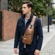 Мужская сумка кросс боди из кожзама для документов и города Vintage bg205fash73 Рыжая - зображення 2