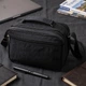 Текстильна чоловіча сумка через плече для документів та міста FABRA bg225fash77 Чорна - зображення 18