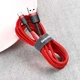 Кабель Baseus Cafule Series Cable USB to Type-C 3A 2m CATKLF-C09 Red - зображення 2