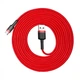 Кабель Baseus Cafule Series Cable USB to Type-C 3A 2m CATKLF-C09 Red - зображення 3