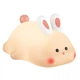Портативний нічник Hoco HX16 Silicone Rabbit lamp 2W, 1200mAh, 7 годин роботи, 3 режима яскравості, таймер White - зображення 3