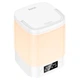 Портативна світильник нічник Hoco HX15 Smart з годинником 1.5W, 1200mAh, 6500K,3000K,4500K, 7 годин роботи White - изображение 3