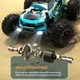 Машинка на радіокеруванні ZLL SG116 MAX — баггі 1:16 з повним приводом 4WD, БК двигунами і LED підсвічуванням, швидкість до 80 км/год, керування до 300 м, до 40 хвилин роботи, синій - зображення 5