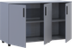 Комод Doros Торн Серый 3 ДСП 135х51.6х80 (41510171) - изображение 4