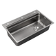 Мойка из нержавеющей стали Mixxus MS6846-Set-01 Micro Decor Graphite (3.0/0.8) комплект (графит) (MI8388) - изображение 1