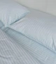 Постільна білизна KoTetextile з страйп-сатину євро МАКСІ 220-240 см 50-70 2шт з резинкою світло-блакитний - зображення 3