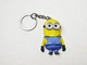 Брелок Minion Bob (Миньон Боб) Пластик 55 мм Жёлтый с синим для ключей - изображение 4