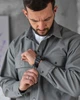 Спортивный костюм мужской irresistible серый ВТ1120, стрейч коттон, кофта и штаны, свободный крой, весенний M - изображение 7