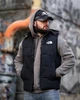 Жилетка мужская The North Face черная, теплая демисезонная безрукавка с капюшоном, плащевка, весенняя XXXL - изображение 1