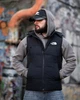 Жилетка мужская The North Face черная, теплая демисезонная безрукавка с капюшоном, плащевка, весенняя XXXL - изображение 2