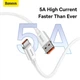 Кабель зарядний Baseus Superior Series Fast Charging Type-C 66W (1m) white - зображення 5