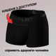 Мужские боксеры Anatomic Classic черные мягкие дышащие боксеры из микромодала и хлопка с карманом средняя посадка 2XL - изображение 2