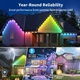 Умная уличная LED гирлянда XINKAITE (60 метров, 250 RGB+IC), Wi-Fi, Водонепроницаемая IP67 - изображение 5