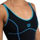 Женский купальник Arena Tania Clip Back SwimSuit One Piece (UPF 50+) 40 Черно-голубой (005974-580-40) - изображение 7