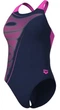 Жіночий суцільний купальник Bright Glare SwimSuit V Back 42 Чорно-рожевий (008930-790-42) - зображення 1