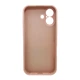 Защитный чехол-накладка Silicone Full Case AA Camera Protect для Apple iPhone 17 Pink Sand (FullAAi17-15) - изображение 2