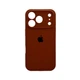 Защитный чехол-накладка Silicone Full Case AA Camera Protect для Apple iPhone 17 Pro Saddle Brown (FullAAi17P-42) - изображение 1