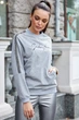 Жіноча толстовка оверсайз з двонитки меланж з вишивкою Seventeen XL-XXL Сірий (2000000132396) - изображение 2
