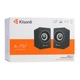 Колонки для ПК та ноутбука Kisonli A-707 Multimedia speaker USB - 2.0/AUX 3.5mm, потужністю 2x3W Black - зображення 2