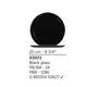 Черная рифленая тарелка Luminarc Bloom Black обеденная из стеклокерамики 250 мм (X3072) - изображение 2