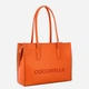 Torebka shopper damska skórzana Coccinelle E1UAK110201-R41 Pomarańczowa (800070354224) - obraz 3