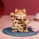 Деревянный конструктор 3D-пазл Счастливый кот Rolife Lucky Cat TG303 (72 детали) - изображение 5