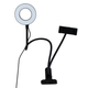 Кольцевая лампа Fill Light 2 in 1 light metal with pin 9cm тех. пак цвет Черный - изображение 1