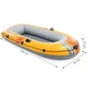 Ponton dmuchany Intex Challenger 2 2-osobowy 236 x 114 x 41 cm Żółto-szary 66312 (6941057430607) - obraz 8