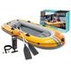 Ponton dmuchany Intex Challenger 3 3-osobowy 295 x 137 x 43 cm Żółto-szary 66313 (6941057430614) - obraz 2