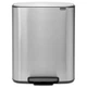 Бак для мусора с педалью Brabantia Bo Pedal Bin 2 х 30 л серебристый 211461 (00800913) - изображение 1