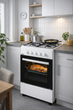 Комбінована плита Milano ML50E30 White 50×50 (газ/електро, 46 л, газ-контроль) - зображення 2