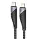 Дата кабель HOCO U95 Freeway 4in1 USB/Type-C to Type-C/Lightning 60W (1.2m) (Black) (249223) - изображение 1