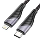 Дата кабель HOCO U95 Freeway 4in1 USB/Type-C to Type-C/Lightning 60W (1.2m) (Black) (249223) - изображение 3